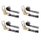 Tie 4 Safe Heavy Duty 4" x 30' Ratchet Tie Down Strap Flat Hook for Farm Trailer Truck Black, 4PK RT21R-1530-M12N-BLK-4 - alternate 1